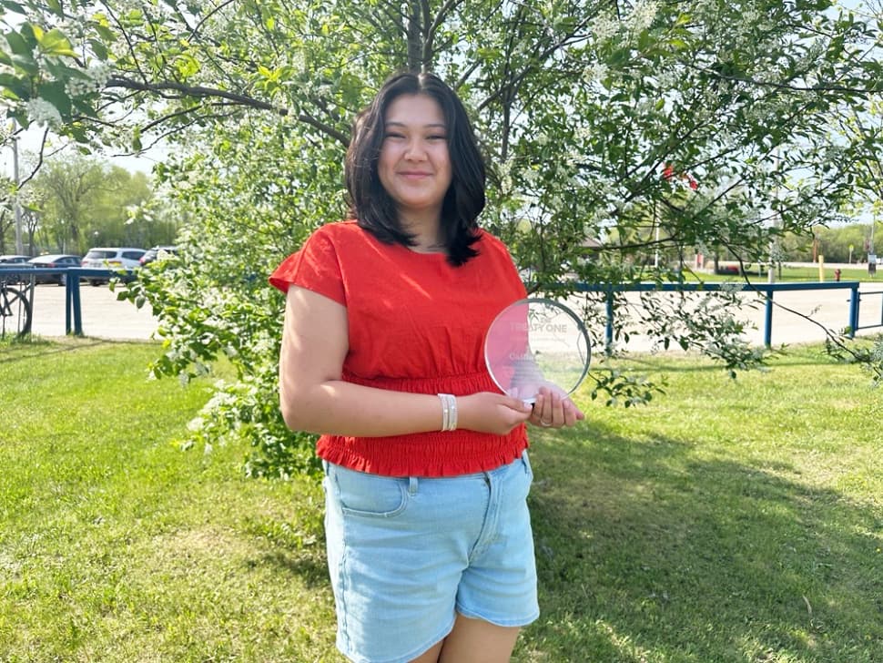 Landmark student recognized for leadership at Treaty One Awards