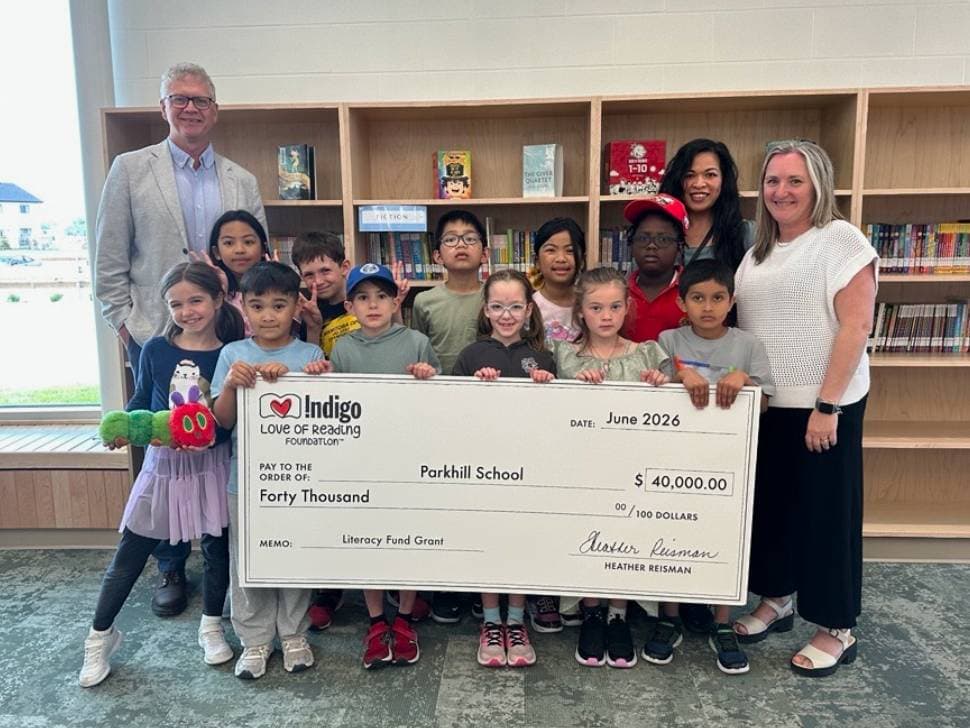 Parkhill School awarded $40k literacy grant to expand library