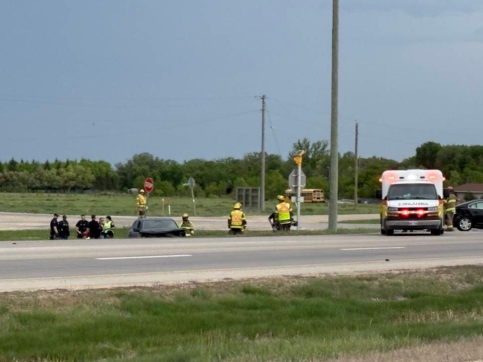 Traffic backed up on Southbound Highway 12 following Collision at PR 210