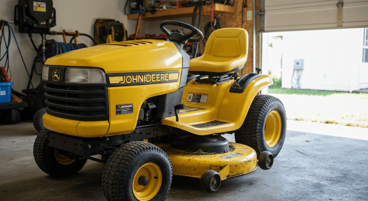 John Deere X350 Riding Lawnmower — 42" Deck