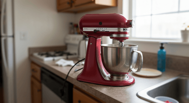 KitchenAid Artisan Stand Mixer — Cherry Red, Lightly Used