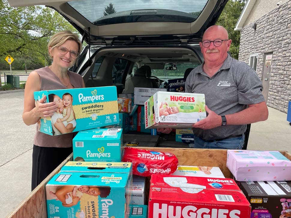 Diaper donation helps young families through South East Helping Hands Foodbank